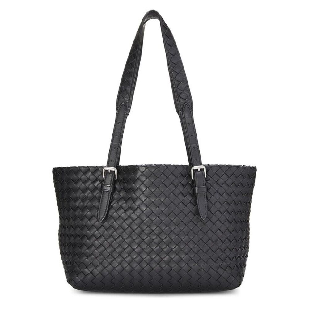 Bottega Veneta Black Intrecciato Leather Cesta Tote Small (Authentic Pre-
Loved)